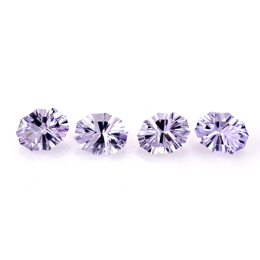 PINK AMETHYST CONCAVE CUT OVAL (A\CLEAN) 11.00X9.00 MM 3.20 Cts.