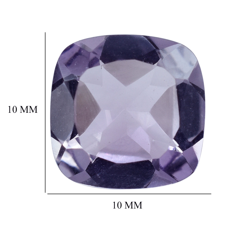 PINK AMETHYST CUT CUSHION (AA\CLEAN) 10.00X10.00 MM 3.25 Cts.