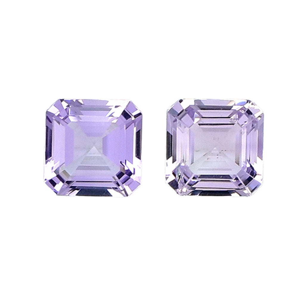 PINK AMETHYST ASSCHER CUT OCTAGON (A\CLEAN) 9.00X9.00 MM 3.00 Cts.