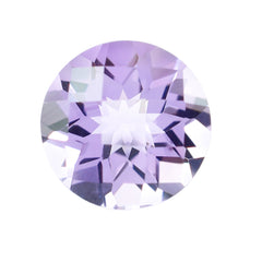 PINK AMETHYST CHECKER CUT ROUND (A\CLEAN) 10.00X10.00 MM 3.21 Cts.