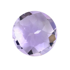 PINK AMETHYST CHECKER CUT ROUND (A\CLEAN) 10.00X10.00 MM 3.21 Cts.