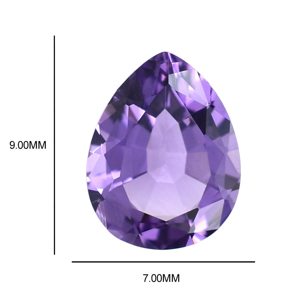 PINK AMETHYST CUT PEAR (AA\CLEAN) 9.00X7.00 MM 1.53 Cts.