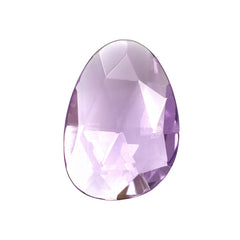 PINK AMETHYST ROSE CUT BRIOLETTE PEARISH (A\CLEAN) 14.00X10.00 MM 3.80 Cts.