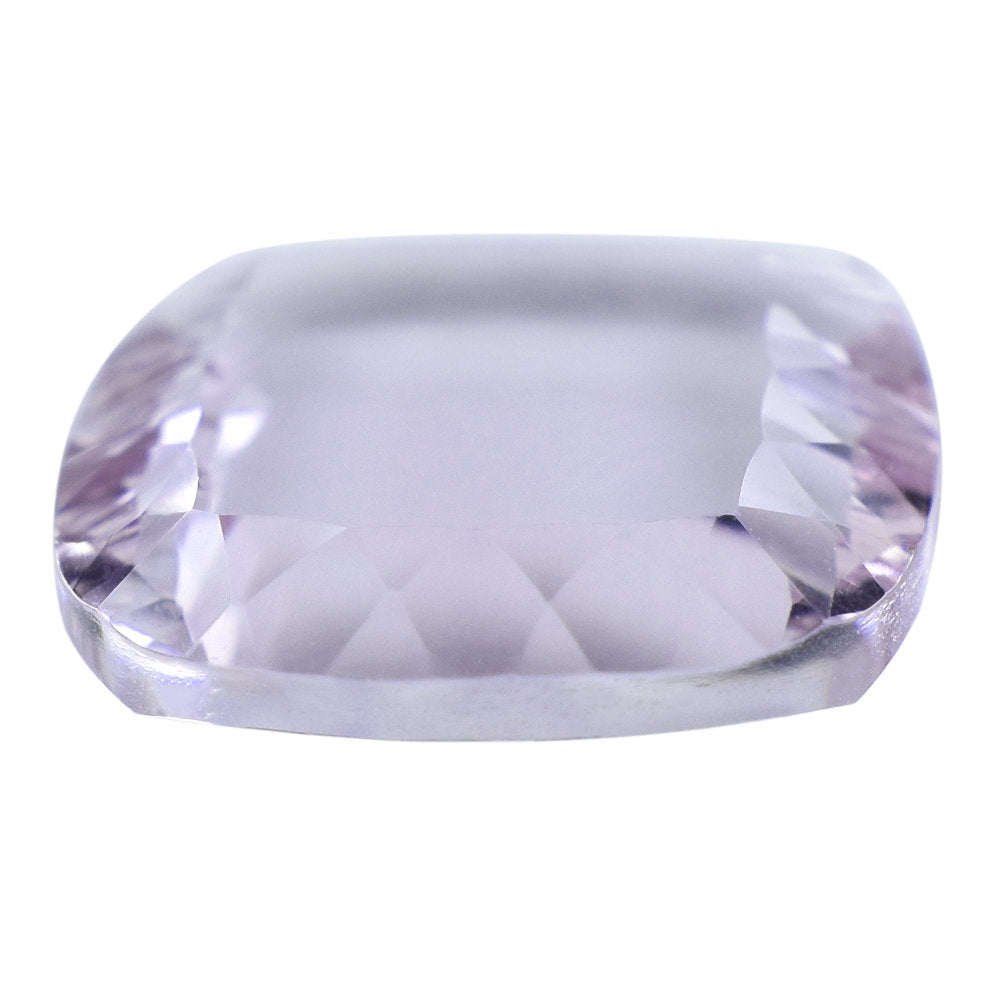 AMETHYST PINK CUSHION FLAT PLATE CONCAVE CUT (A/CLEAN) 12.00X12.00 MM  4.44Cts