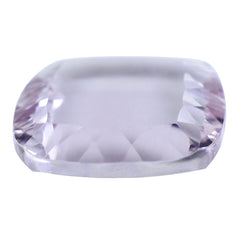AMETHYST PINK CUSHION FLAT PLATE CONCAVE CUT (A/CLEAN) 12.00X12.00 MM  4.44Cts