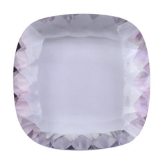 AMETHYST PINK CUSHION FLAT PLATE CONCAVE CUT (A/CLEAN) 12.00X12.00 MM  4.44Cts