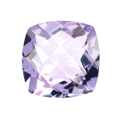 PINK AMETHYST CHECKER CUT CUSHION (A\CLEAN) 10.00X10.00 MM 3.79 Cts.