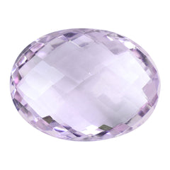AMETHYST PINK OVAL CHECKER BRIOLETTE (AA/CLEAN) 16.00X12.00 MM 8.10 Cts