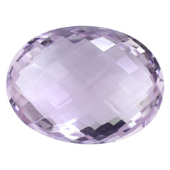 AMETHYST PINK OVAL CHECKER BRIOLETTE (AA/CLEAN) 16.00X12.00 MM 8.10 Cts
