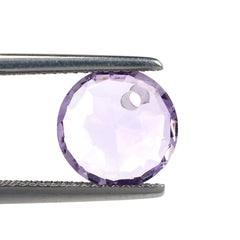 PINK AMETHYST ROSE CUT BRIOLETTE ROUND (AA\CLEAN) 10.00X10.00 MM (FDL_1.70_RD) 3.14 Cts.