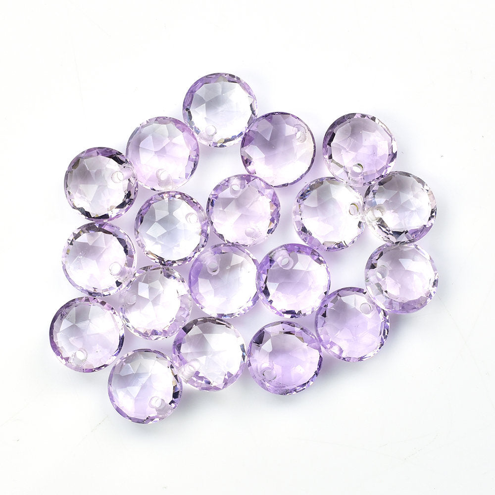 PINK AMETHYST ROSE CUT BRIOLETTE ROUND (AA\CLEAN) 10.00X10.00 MM (FDL_1.70_RD) 3.14 Cts.