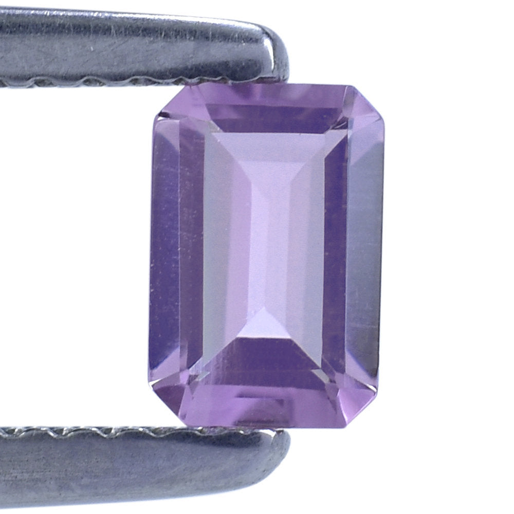 AMETHYST PINK OCTAGON STEP CUT (AAA/SI) 6.00X4.00 MM 0.49 Cts
