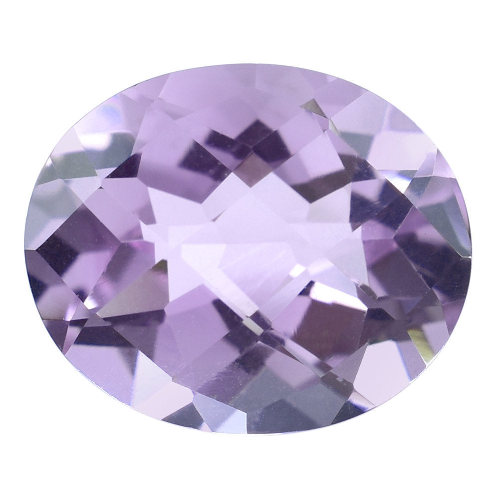 AMETHYST PINK OVAL CHECKER (A/CLEAN) 12.00X10.00 MM 4.24 Cts