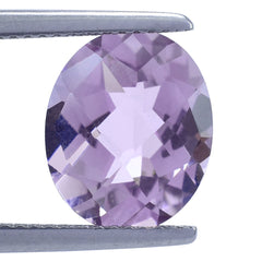 AMETHYST PINK OVAL CHECKER (A/CLEAN) 12.00X10.00 MM 4.24 Cts