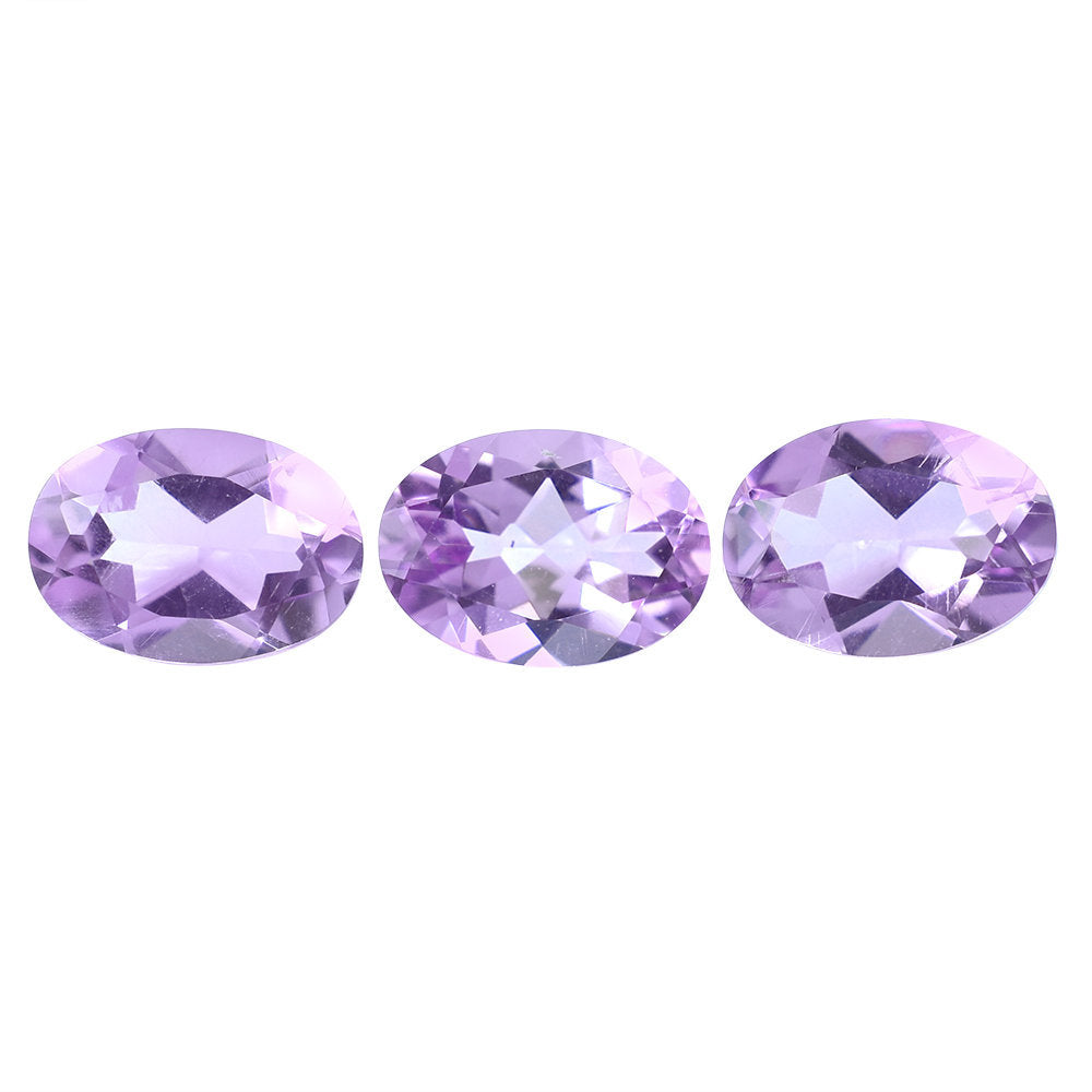 AMETHYST PINK OVAL CUT (AA/CLEAN) 7.00X5.00 MM 0.71 Cts
