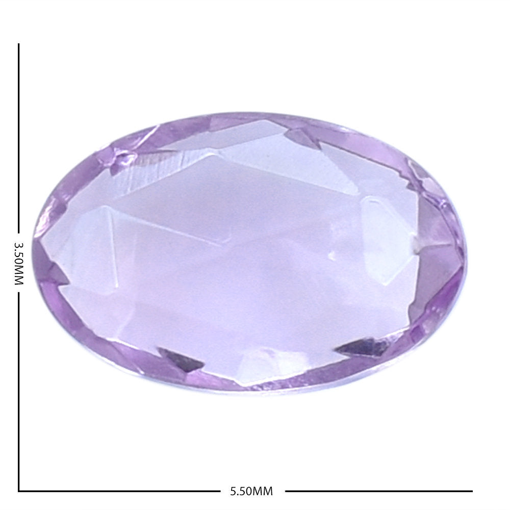 AMETHYST PINK CUT OVAL (A/CLEAN) 5.50X3.50 MM 0.31 Cts.