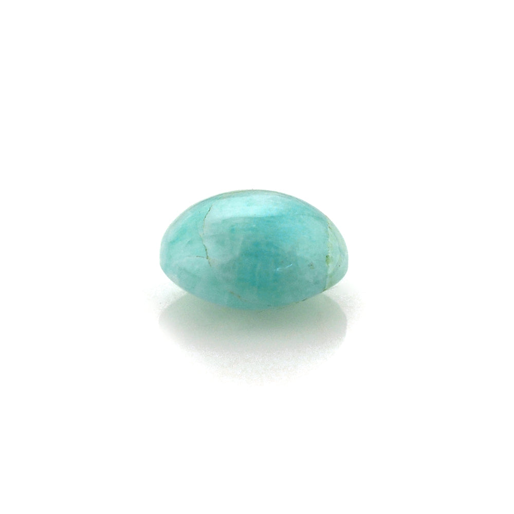 BLUE AMAZONITE ROUND CAB 7MM 1.24 Cts.