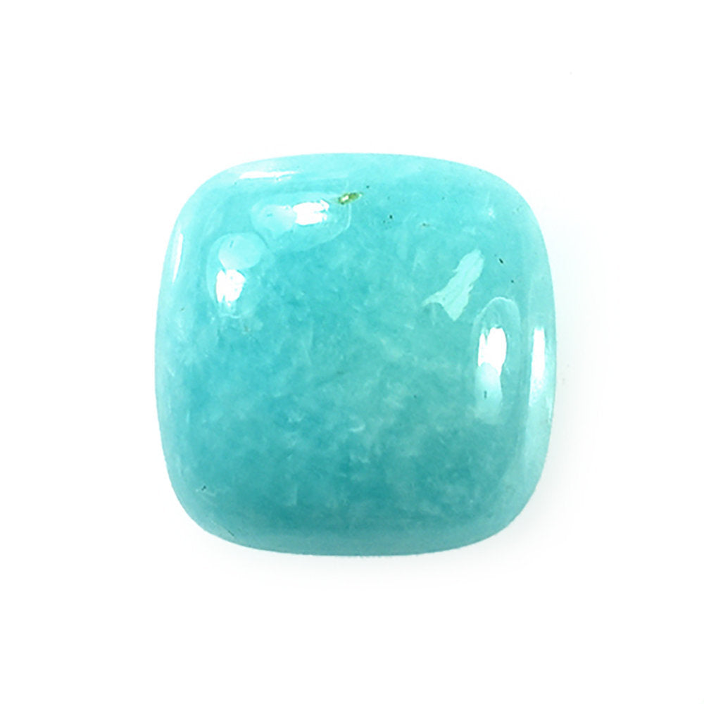 AMAZONITE PLAIN LENTIL CUSHION 10X10MM 4.13 Cts.