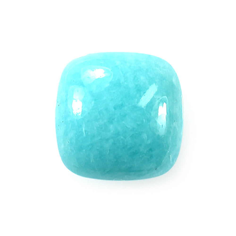 AMAZONITE PLAIN LENTIL CUSHION 10X10MM 4.13 Cts.