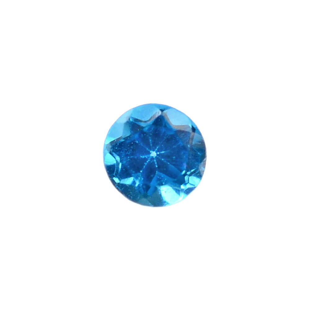NEON BLUE APATITE CUT ROUND 2MM 0.03 Cts.