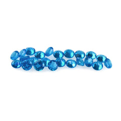 NEON BLUE APATITE CUT ROUND 2MM 0.03 Cts.