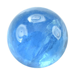 NEON BLUE APATITE ROUND CAB (HI) 6MM 1.02 Cts.