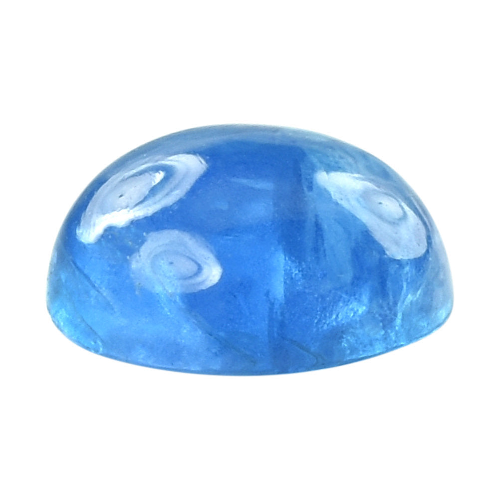 NEON BLUE APATITE ROUND CAB (HI) 6MM 1.02 Cts.