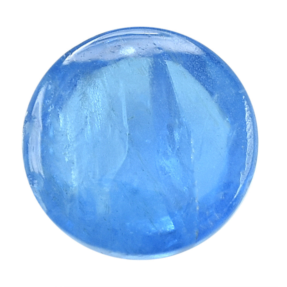 NEON BLUE APATITE ROUND CAB (HI) 6MM 1.02 Cts.