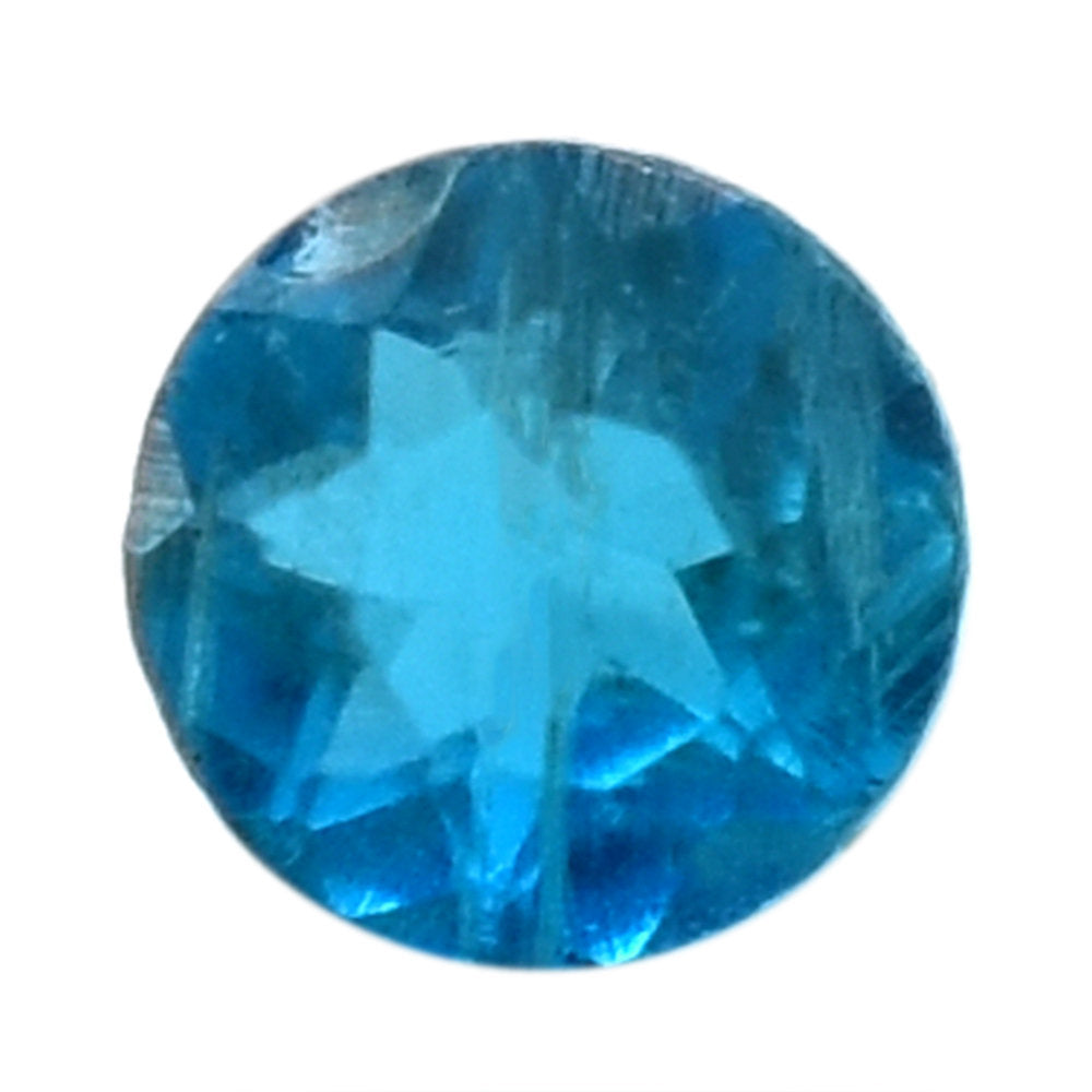 NEON BLUE APATITE CUT ROUND 1.60MM 0.02 Cts.