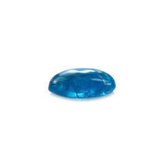 NEON BLUE APATITE PLAIN OVAL CAB (HI) 6X4MM 0.48 Cts.