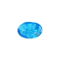 NEON BLUE APATITE PLAIN OVAL CAB (HI) 6X4MM 0.48 Cts.