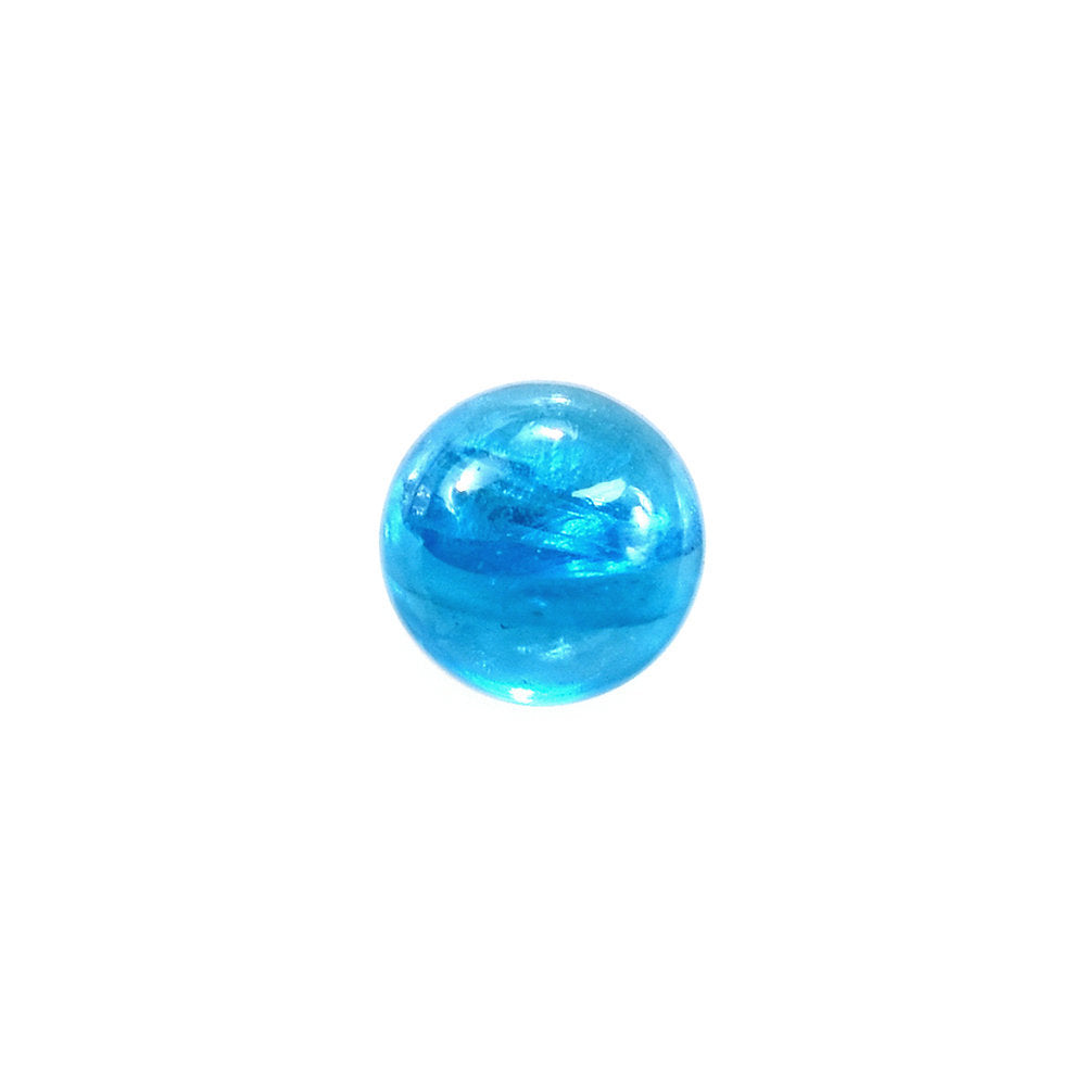 NEON BLUE APATITE PLAIN ROUND CAB (HI) 4MM 0.30 Cts.