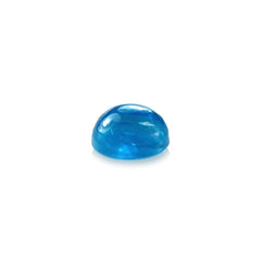 NEON BLUE APATITE PLAIN ROUND CAB (HI) 4MM 0.30 Cts.