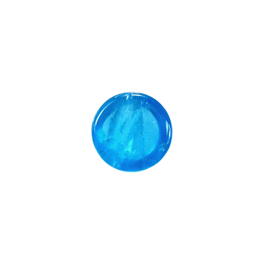 NEON BLUE APATITE PLAIN ROUND CAB (HI) 4MM 0.30 Cts.