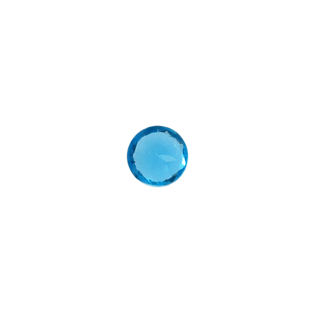 NEON BLUE APATITE CUT ROUND 1.55MM 0.02 Cts.