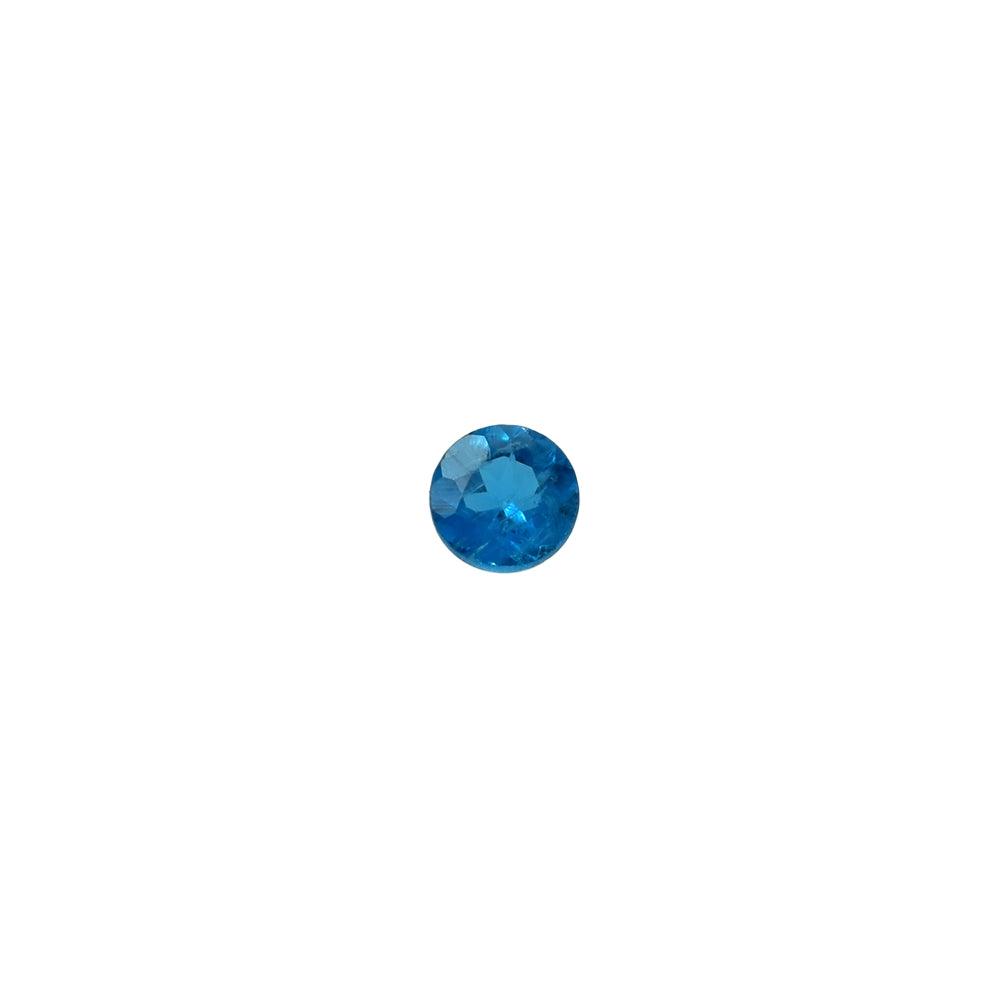 NEON BLUE APATITE CUT ROUND 1.80MM 0.02 Cts.
