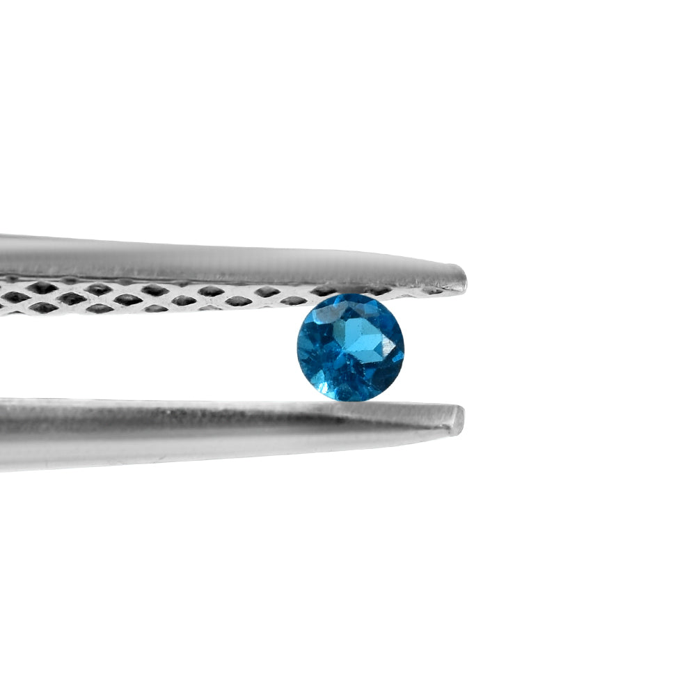 NEON BLUE APATITE CUT ROUND 1.80MM 0.02 Cts.