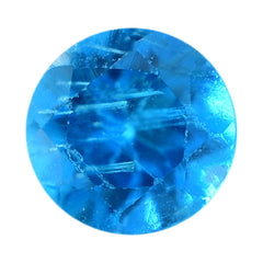 NEON BLUE APATITE CUT ROUND 2.10MM 0.04 Cts.
