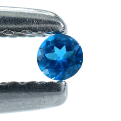 NEON BLUE APATITE CUT ROUND 2.10MM 0.04 Cts.