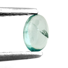 BLUE APATITE OVAL CAB (HI) 6X4MM 0.45 Cts.