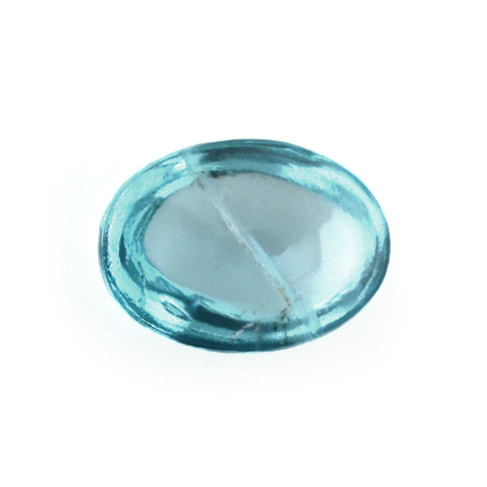 BLUE APATITE OVAL CAB (SI) 7X5MM 0.81 Cts.