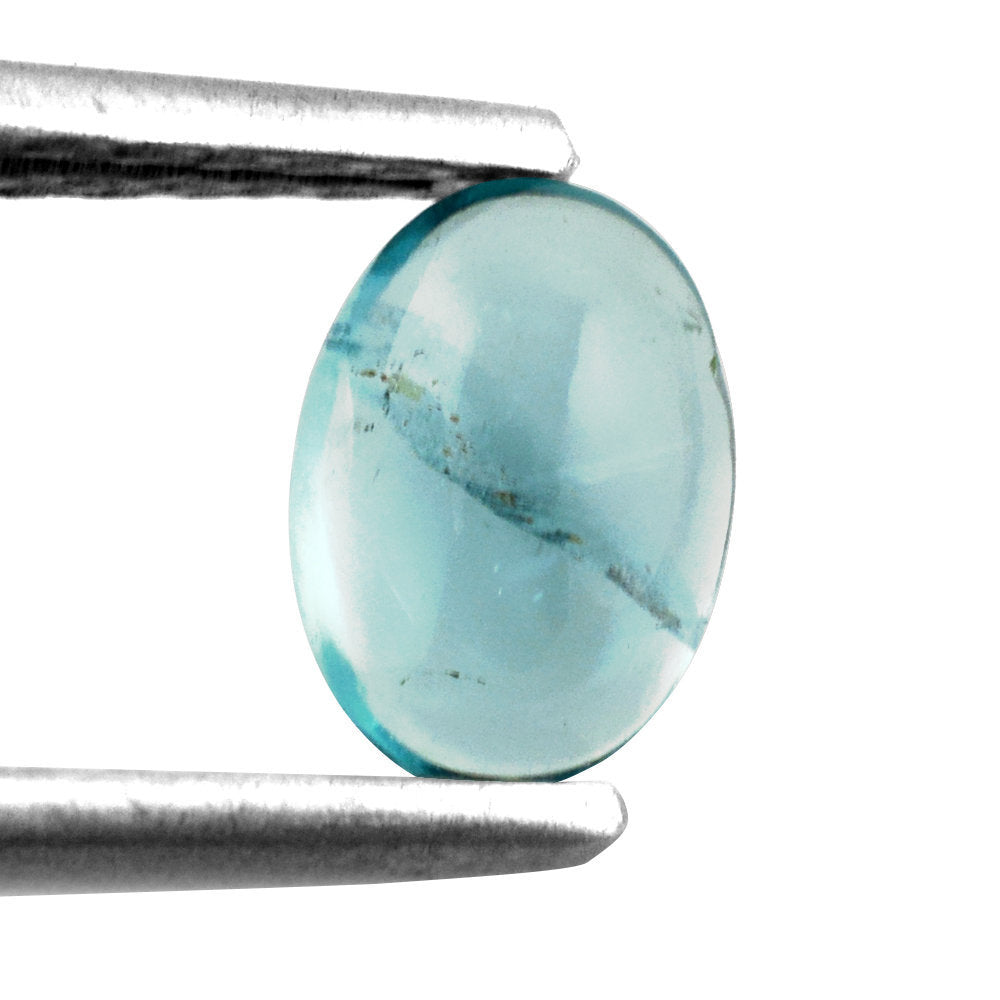 BLUE APATITE OVAL CAB (SI) 7X5MM 0.81 Cts.