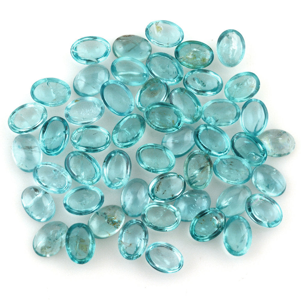 BLUE APATITE OVAL CAB (HI) 7X5MM 0.81 Cts.