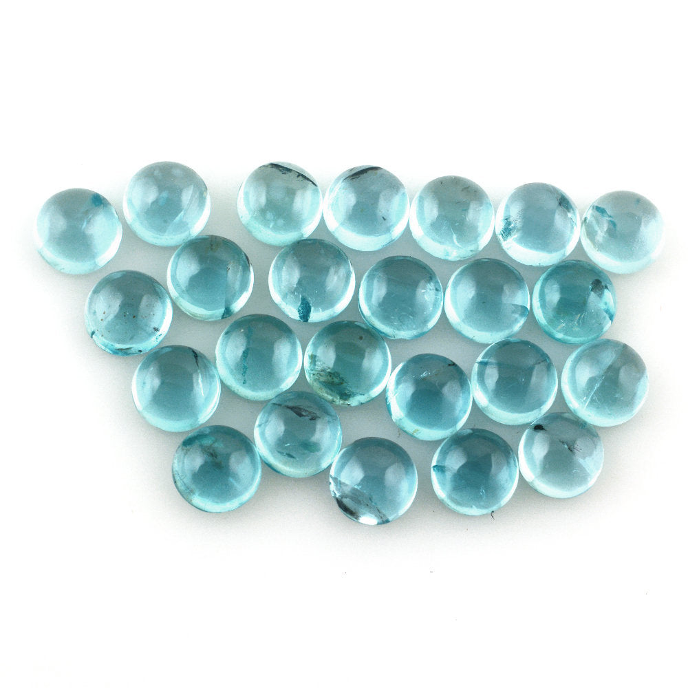 BLUE APATITE ROUND CAB (SI) 5MM 0.59 Cts.