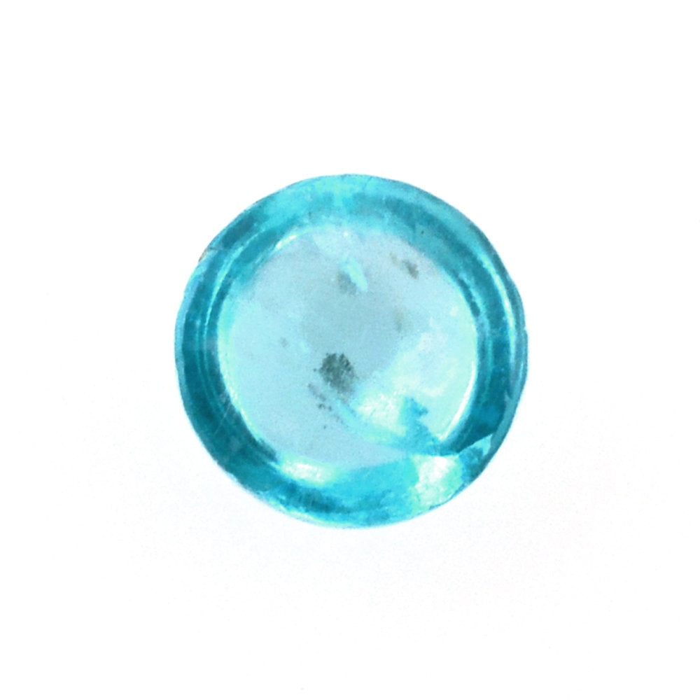 BLUE APATITE ROUND CAB (HI) 4MM 0.30 Cts.