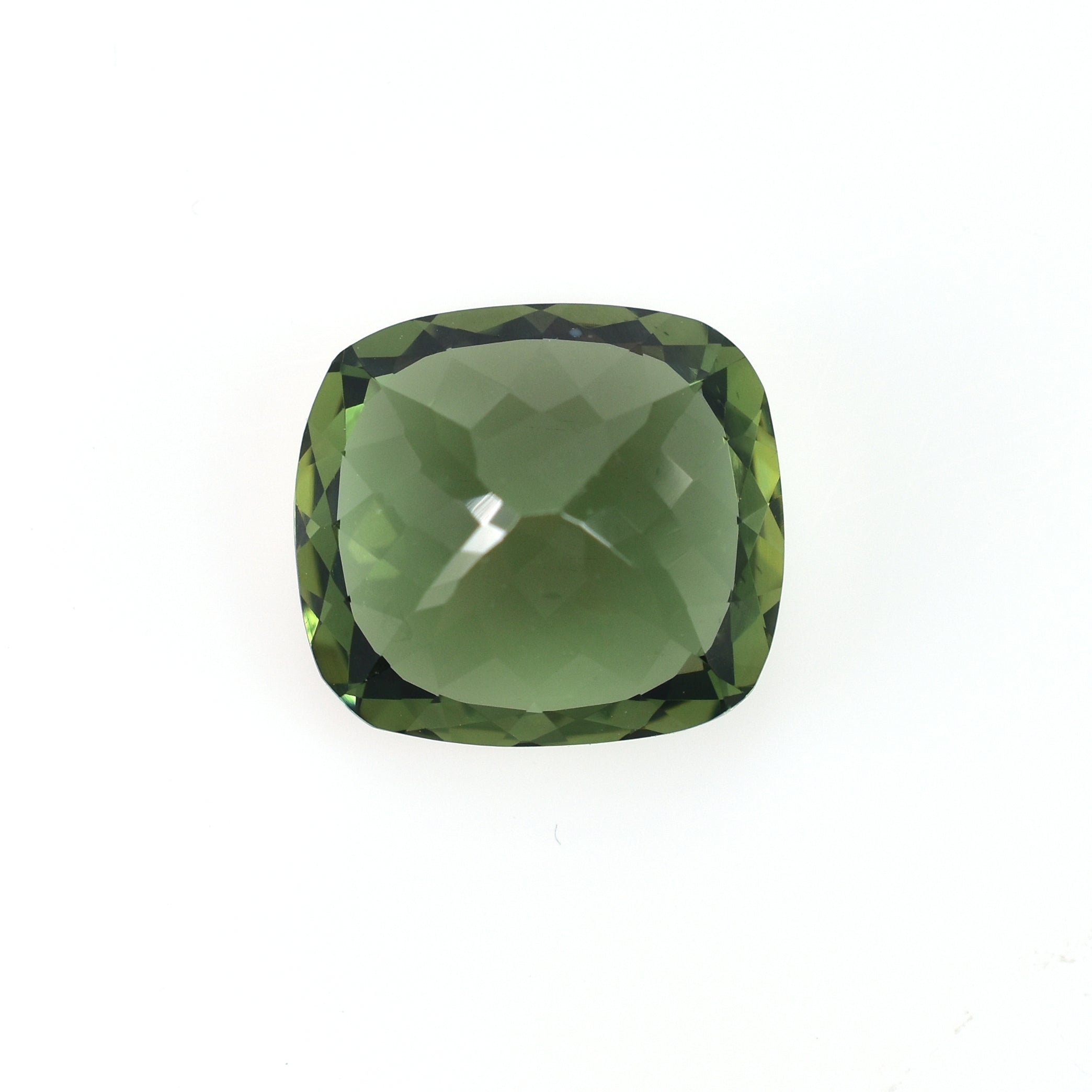 GREEN APATITE CUT CUSHION (MEDIUM)(SI) 12.50X11.10 MM 7.20 CTS