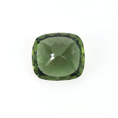 GREEN APATITE CUT CUSHION (MEDIUM)(SI) 12.50X11.10 MM 7.20 CTS