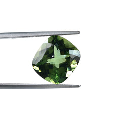 GREEN APATITE CUT CUSHION (MEDIUM)(SI) 12.50X11.10 MM 7.20 CTS