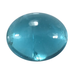 PARAIBA APATITE PLAIN OVAL CAB (HI) 10.00X8.00 MM 3.11 Cts.