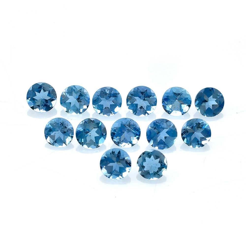 AQUAMARINE CUT ROUND (A+++++) (SI) 4MM 0.23 Cts.